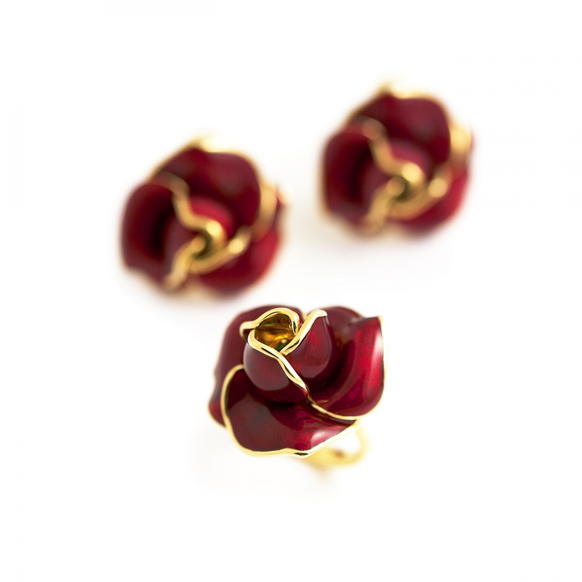 Rosa ring and earrings